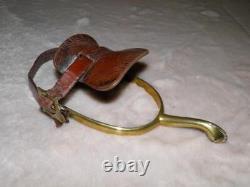 WW1 Military Officers Brass Swan Neck Rowel Boot Spurs By'Maxwell London