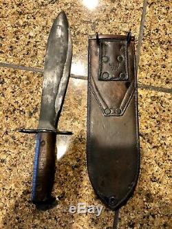 WW1 Model 1917 CT Bolo Knife Plumb St. Louis 1918 U. S. With Leather USMC Boyt Scab