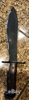 WW1 Model 1917 CT Bolo Knife Plumb St. Louis 1918 U. S. With Leather USMC Boyt Scab