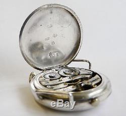 WW1 Officer's silver trench watch 1916. George Stockwell hunter case