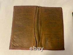 WW1 Officers Notebook & Billfold with Many Notes about Troops 1918 4th ID US Army