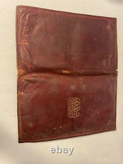 WW1 Officers Notebook & Billfold with Many Notes about Troops 1918 4th ID US Army