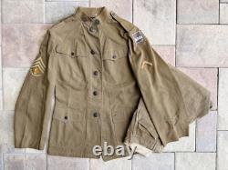 WW1 Original 80th Division US AEF Uniform Jacket Pants Collar Discs #2