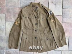 WW1 Original 80th Division US AEF Uniform Jacket Pants Collar Discs #2