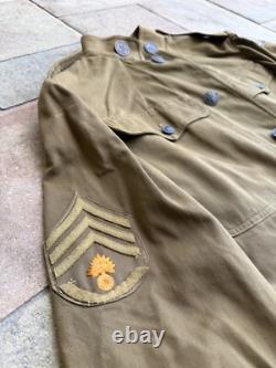 WW1 Original 80th Division US AEF Uniform Jacket Pants Collar Discs #2