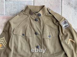 WW1 Original 80th Division US AEF Uniform Jacket Pants Collar Discs #2