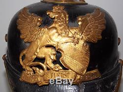 WW1 Original Baden German spiked Picklhaube helmet 1914
