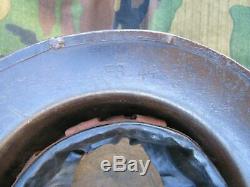 WW1 Original British Army Brodie Mark I Steel Helmet Brodie maker marked