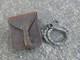 WW1 Original French Hand Chain Saw & Pouch Peugeot Freres Made