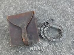 WW1 Original French Hand Chain Saw & Pouch Peugeot Freres Made