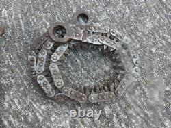 WW1 Original French Hand Chain Saw & Pouch Peugeot Freres Made