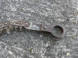 WW1 Original French Hand Chain Saw & Pouch Peugeot Freres Made