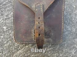 WW1 Original French Hand Chain Saw & Pouch Peugeot Freres Made