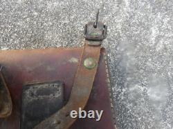 WW1 Original French Hand Chain Saw & Pouch Peugeot Freres Made