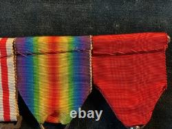 WW1 Original set French Military Medals 1914-1918 War & Colonial Africa pre war