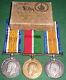 WW1 PAIR OF MERCANTILE MARINE MEDALS TO A 14 YEAR OLD DECK BOY, KILLED IN ACTION