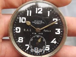 Ww1 Pilots Military Pocket Watch Zenith 30 Hour Mark V R. A. E Repair C. B 242