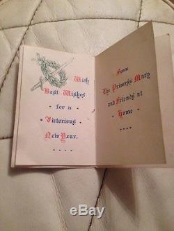 WW1 PRINCESS MARY TIN WITH PENCIL AND CHRISTMAS CARD