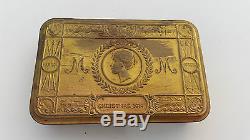 WW1 Princess Mary Tin with Contents Cigaretes and Tobacco 1914 1915