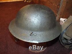 Ww1 Rare British Tank Cruise Brodie Helmet 1917