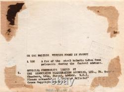 WW1 RARE Cambrai France captured German helmets 1917 Original Press Photo