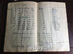 WW1 Royal Flying Corps Pilots Log Book