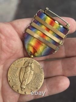 WW1 Spanish American War Mexican Border Identified Serial Num. Medals NY Captain