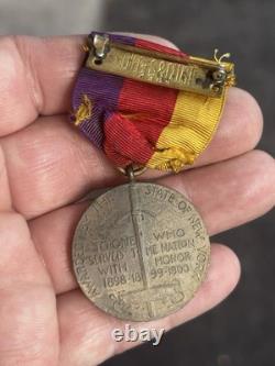 WW1 Spanish American War Mexican Border Identified Serial Num. Medals NY Captain