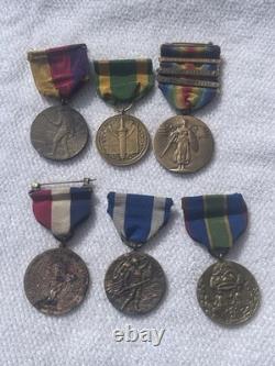 WW1 Spanish American War Mexican Border Identified Serial Num. Medals NY Captain