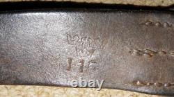 WW1 Swedish Military Brown Leather 5 Pouch Cartridge Belt Bandolier (STAR WARS)
