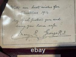WW1 The Royal Christmas Card Wallet Frame ORIGINAL