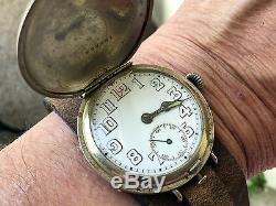 WW1 Trench Wrist Watch Hunter Cased No Reserve