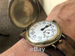 WW1 Trench Wrist Watch Hunter Cased No Reserve