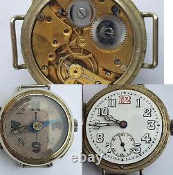 WW1 Trench watch with compass / Military vintage watch, museum piece