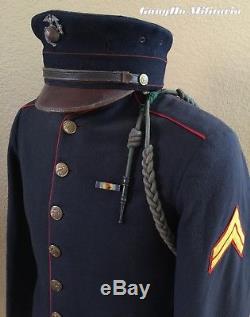 WW1 USMC Dress Blue Blouse NAMED to Cpl. Harry J. Reed 43rd Co. 5th Regt. A. E. F