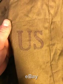 WW1 US 41st Infantry Division Overcoat Named B148