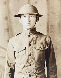 WW1 US ARMY 38th INF DIV. SOLDIER CAMP BEAUREGARD PHOTO POSTCARD RPPC JULY 1918