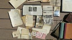 WW1 US ARMY AEF 312th Field Artillery Officer Uniform Group Lot Paper + Photos +