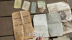 WW1 US ARMY AEF 312th Field Artillery Officer Uniform Group Lot Paper + Photos +
