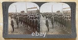 WW1 US ARMY AFRICAN AMERICAN TROOPS on THE WAY TO FRANCE STEREOVIEW PHOTO 1917