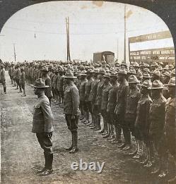 WW1 US ARMY AFRICAN AMERICAN TROOPS on THE WAY TO FRANCE STEREOVIEW PHOTO 1917