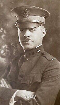 WW1 US ARMY AVIATION SECTION SIGNAL CORPS AFRICAN AMERICAN PILOT c1917 PHOTO