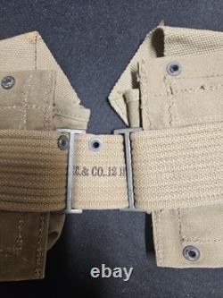 WW1 US ARMY M1918 BAR Gunners Belt With Cup Original
