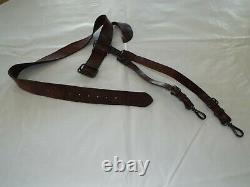 WW1 US ARMY MILITARY Leather GARRISON Belt and Sword Hanger