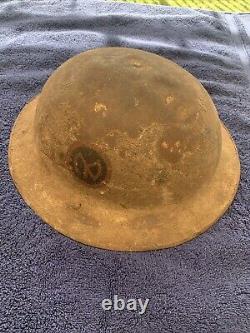 WW1 US ARMY NY 27th INFANTRY DIVISION M1917 HELMET BRODIE DOUGHBOY