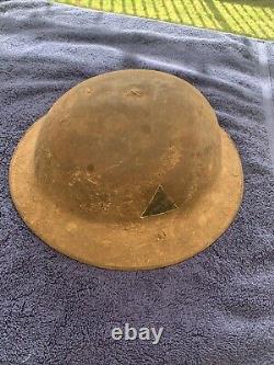 WW1 US ARMY NY 27th INFANTRY DIVISION M1917 HELMET BRODIE DOUGHBOY