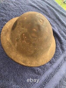 WW1 US ARMY NY 27th INFANTRY DIVISION M1917 HELMET BRODIE DOUGHBOY