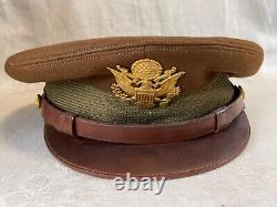 WW1 US ARMY Officer Crush Visor Cap Rosenfield & Garrison- Original