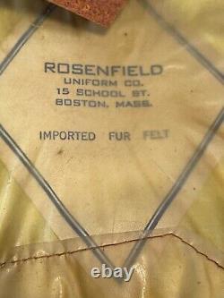 WW1 US ARMY Officer Crush Visor Cap Rosenfield & Garrison- Original