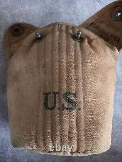 WW1 US ARMY canteen from Italian war front BRAWVER BROS MFG